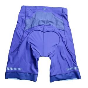 Heathyoga Womens 4D Padded Bike Shorts Pockets Cycling Purple L Peloton Athletic